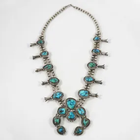 1970s Turquoise Squash Blossom