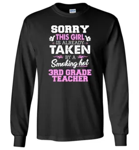 3Rd Grade Teacher Shirt Cool Gift For Girlfriend Wife Long Sleeve