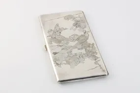 925 Silver Vintage Japanese Cigarette Case (207.37g.)