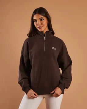 Allie Half Zip Coffee