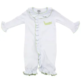 Alligator Convertible Onesie 0-6 Months