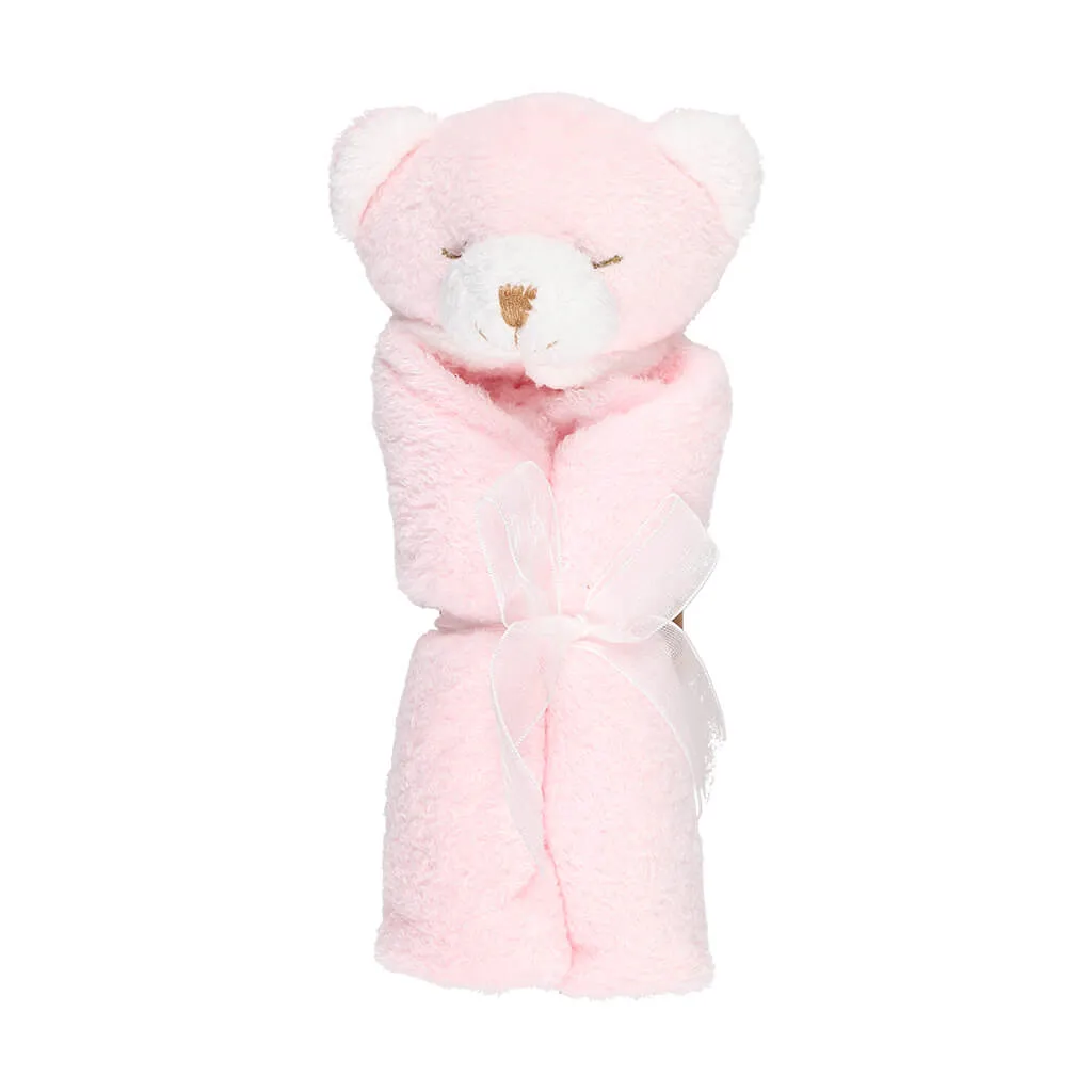 Angel Dear Security Blankie Blanket Bear Pink