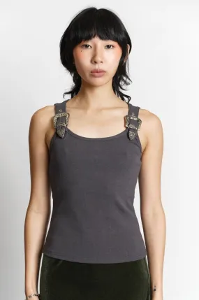 Arques Western Buckle Tank - Charcoal Ochre