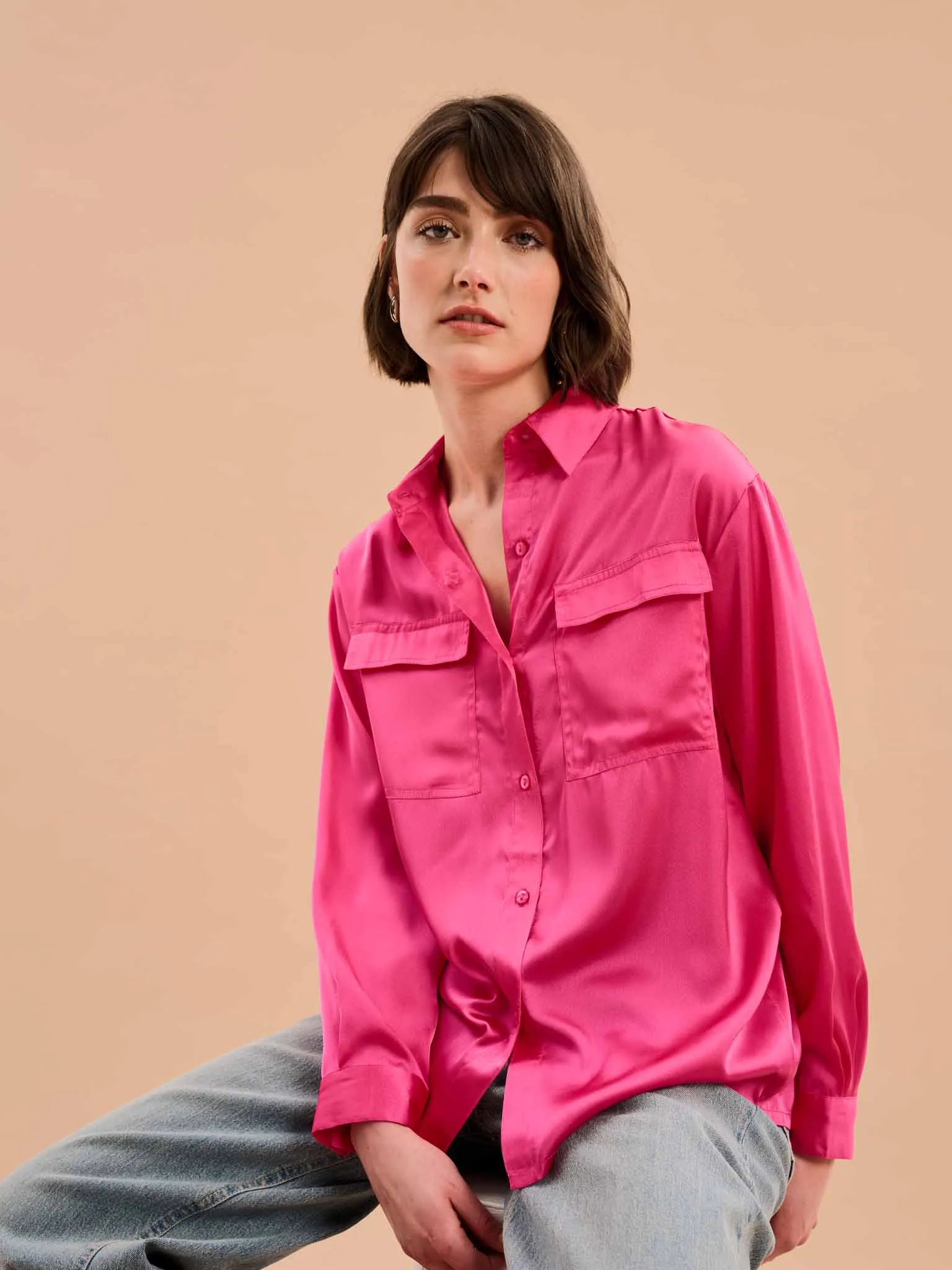 Ashlyn Shirt in Magenta