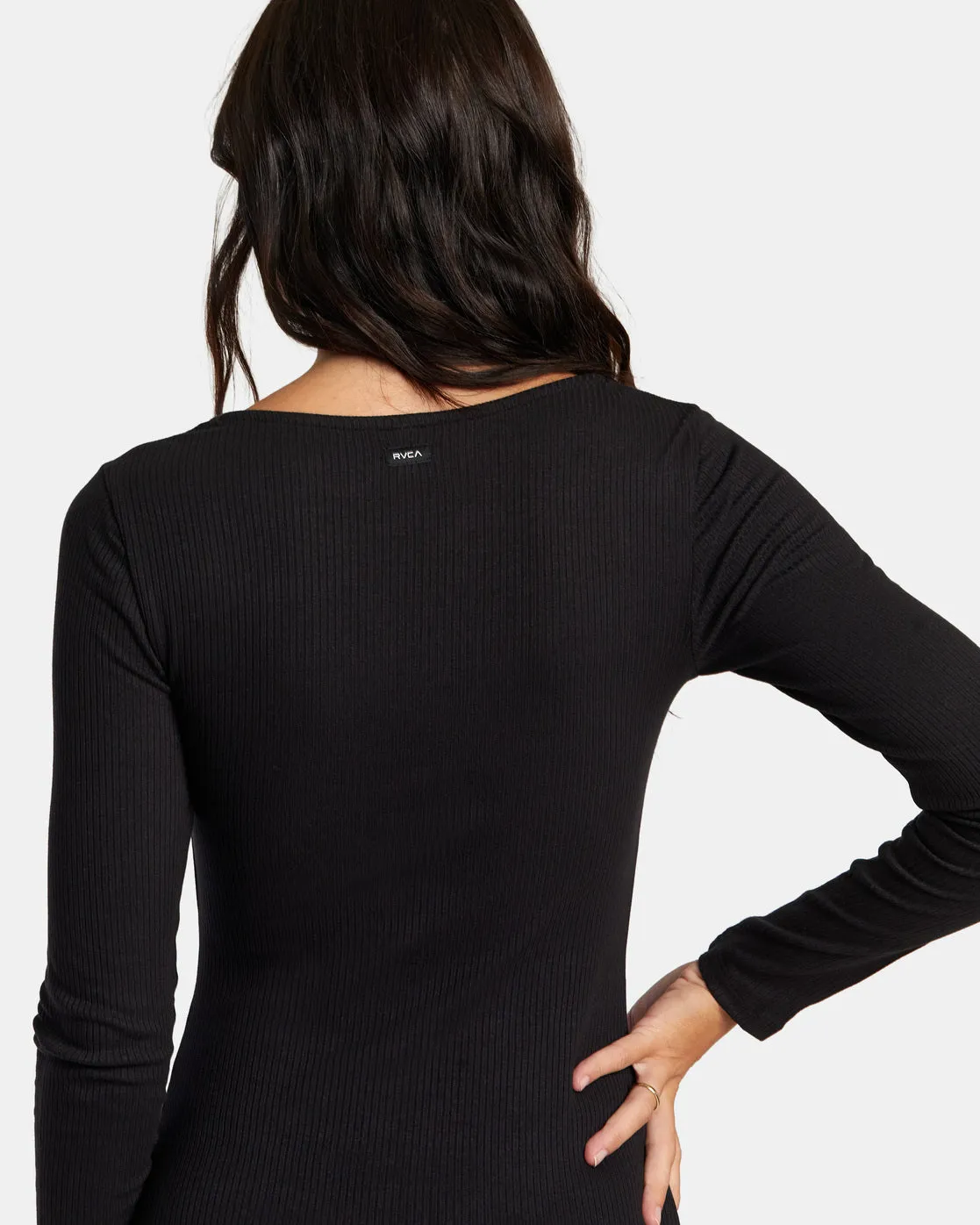 Avenue Rib Knit Dress - RVCA Black