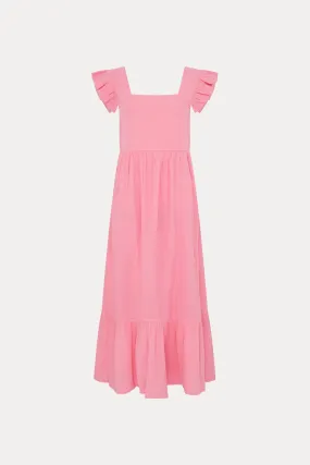 Azalea Cassie Ruffle Maxi Dress Solid