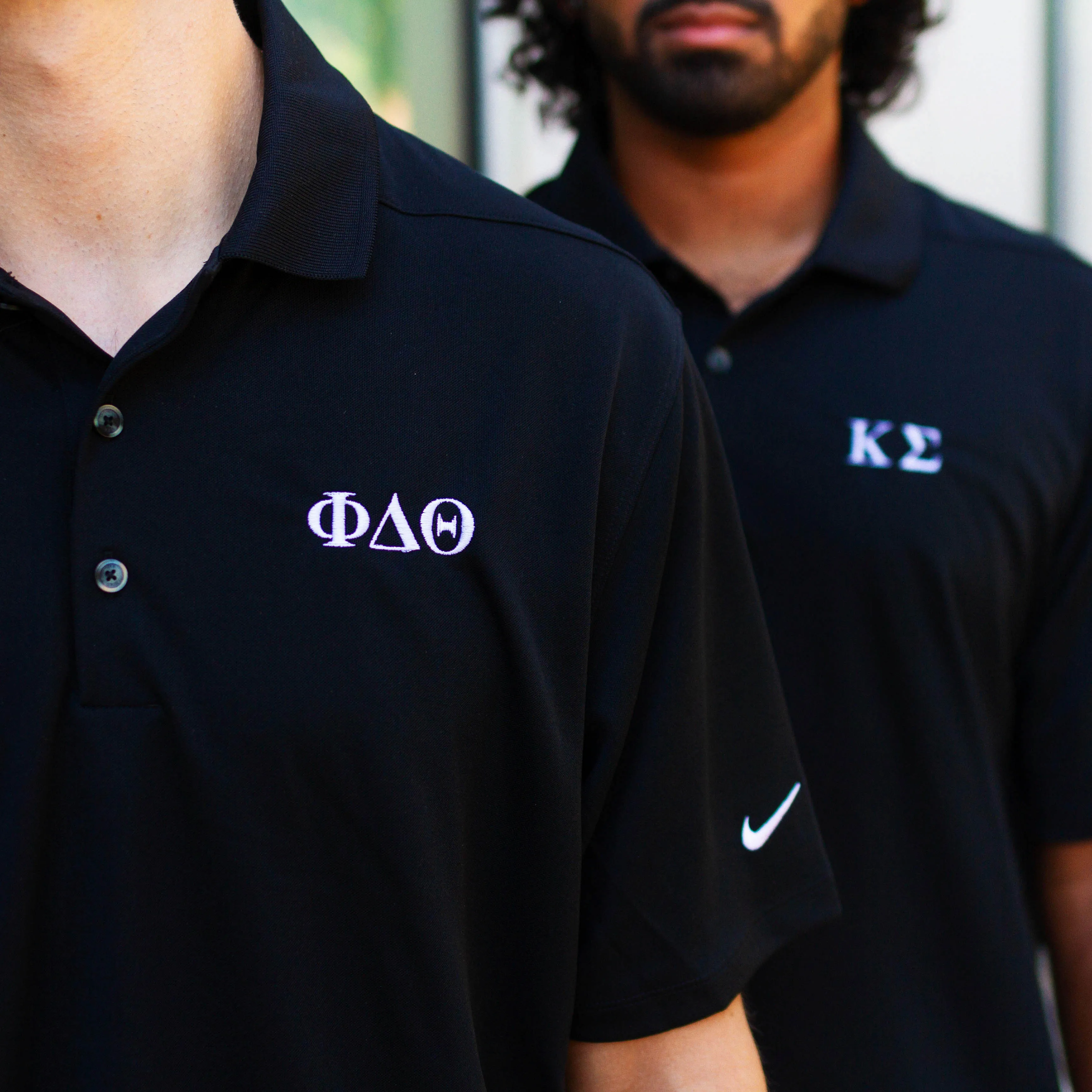 B-Greek - Back to School - Brothers Under Christ BYX Nike Polo (Black)