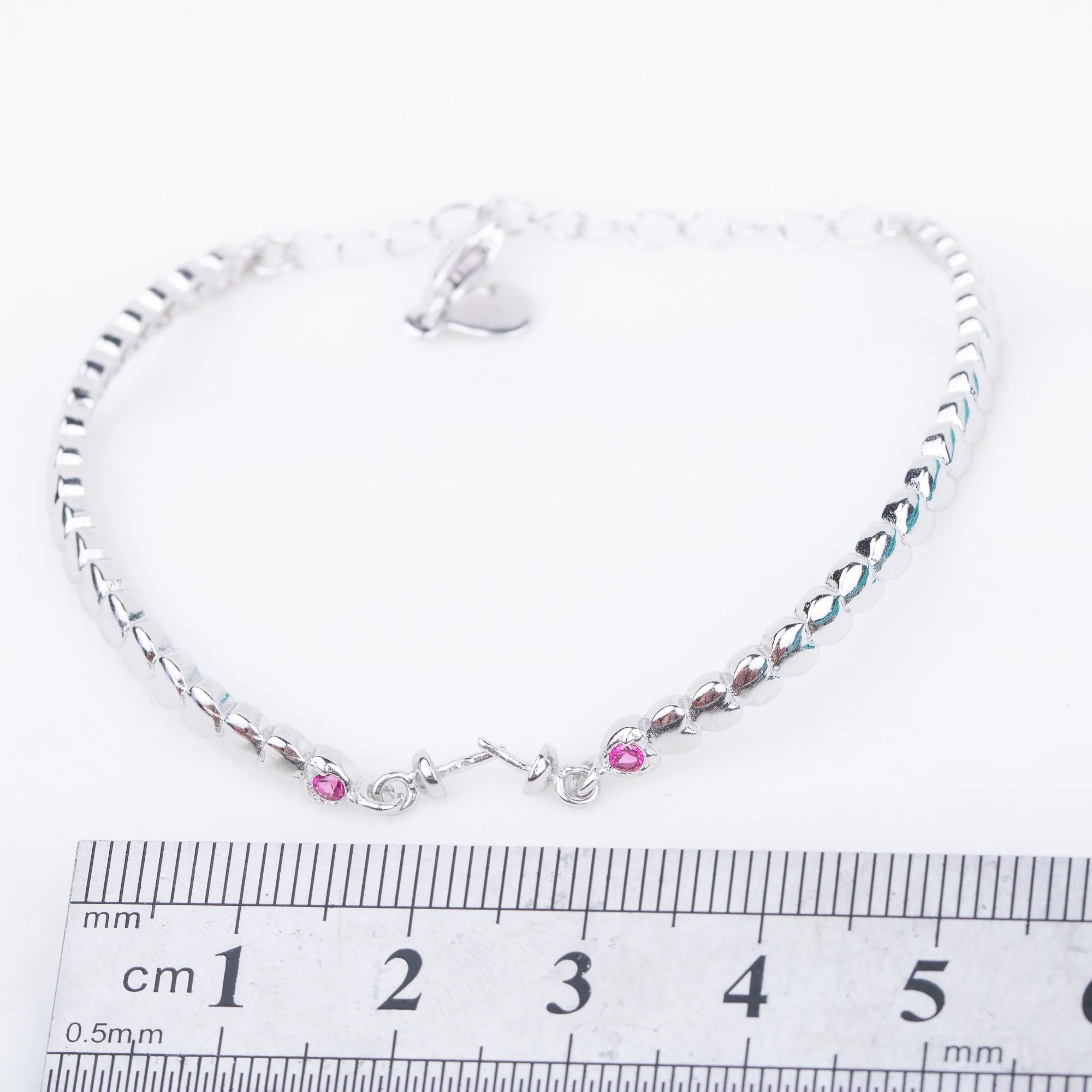 b010195 DIY 7-8mm Natural Freshwater pearl bracelet accessory 925 sterling silver adjustable chain bracelet for women