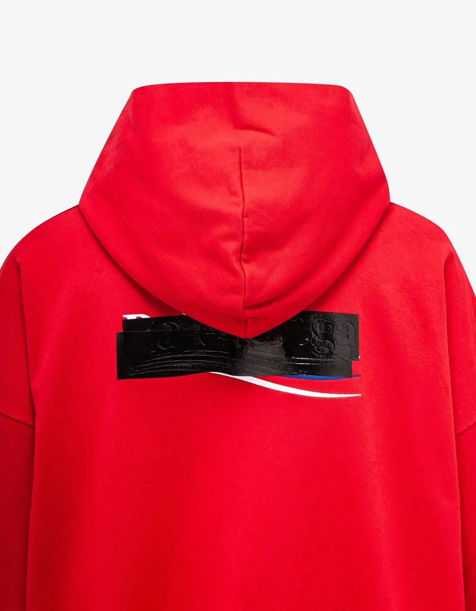 Balenciaga Red Gaffer Logo Large Hoodie