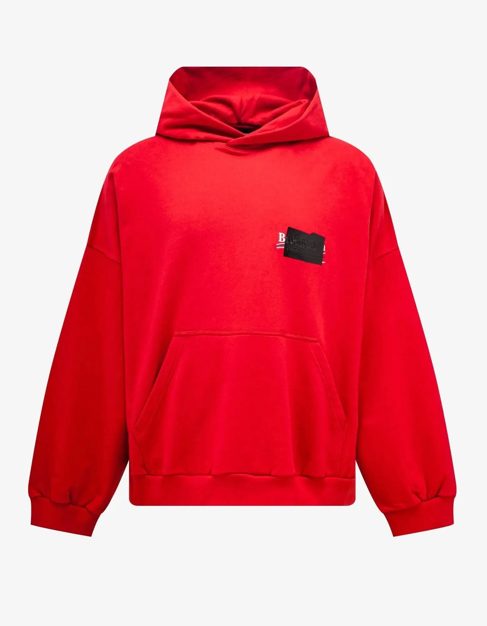 Balenciaga Red Gaffer Logo Large Hoodie