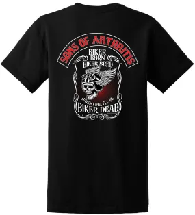 Biker Born Black Tee