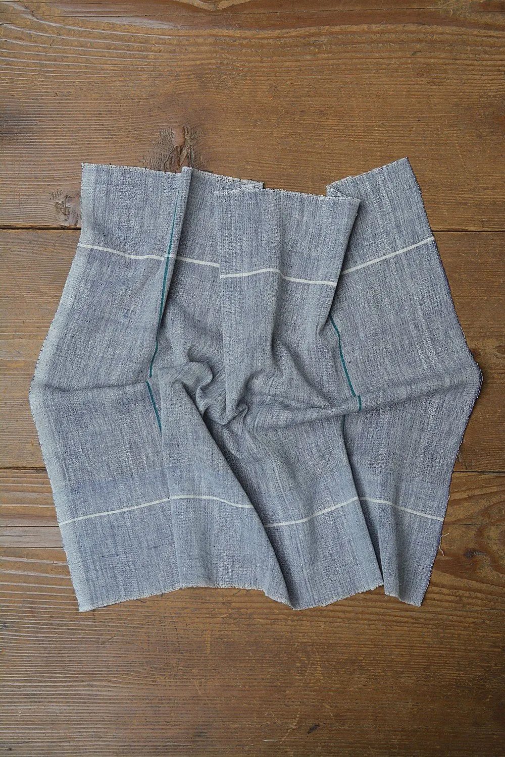 Blueish-Grey Cotton Handkerchief.