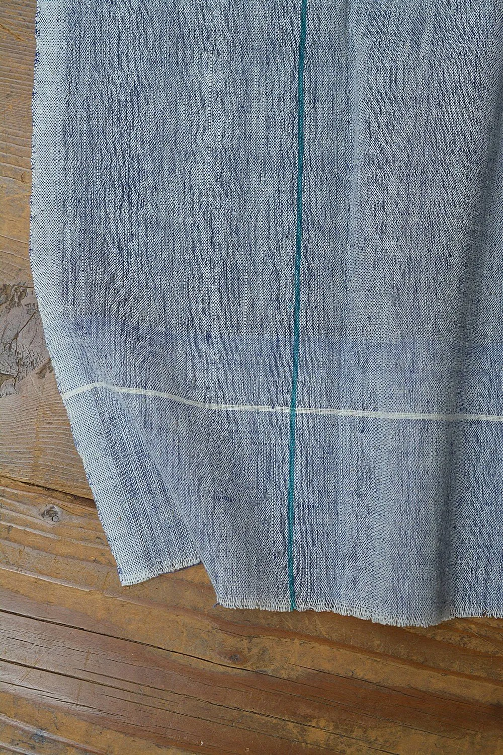 Blueish-Grey Cotton Handkerchief.