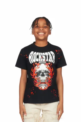 Boys Mateo Black Graphic T-Shirt