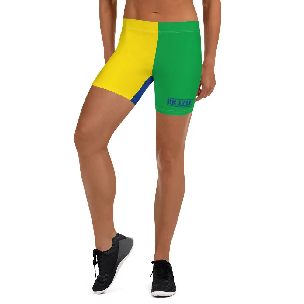 Brazil Shorts For Women / Brazilian Clothing With Brazil Flag Color