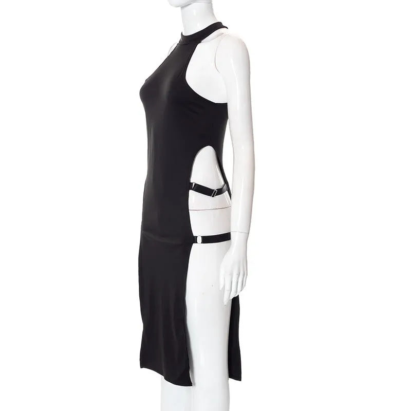 Break My Soul Black Dress | Cybergoth Punk Dress