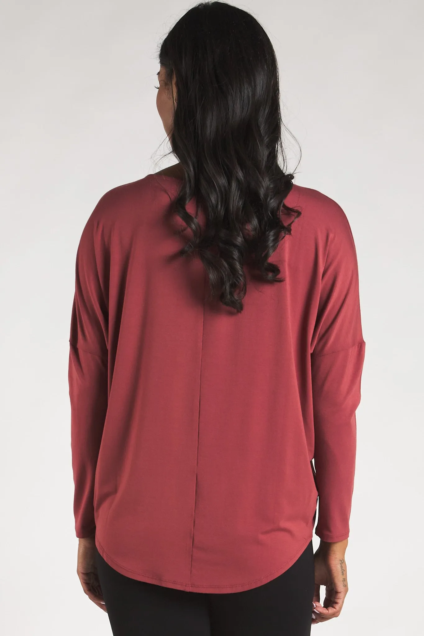 Bridget Dolman Bamboo Top - Rosewood