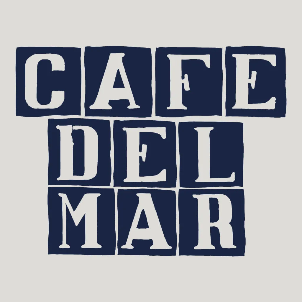 Café del Mar Blue Tile Logo Cotton Tote Bag