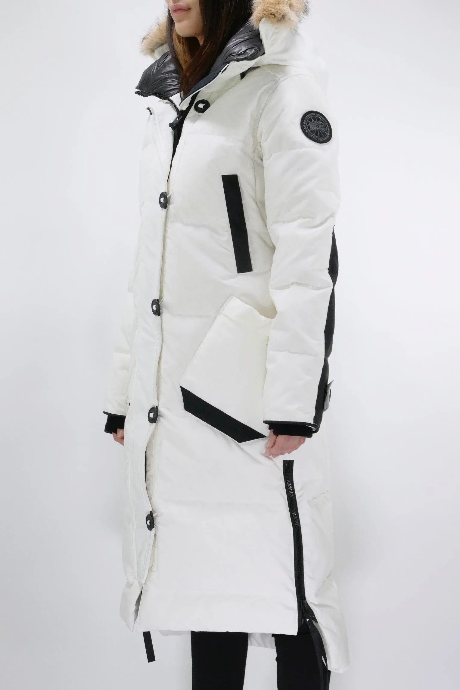 Canada Goose Womens *Parka Aldridge Black Label - North Star White