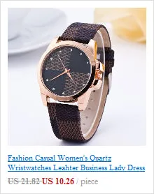 Casual Women's Quartz Wrist watches Leather Women's Bracelet