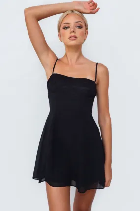 Catalina Mini Dress - Black