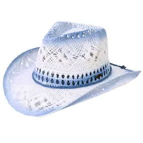 C.C Ombre Open Weave Cowboy Hat