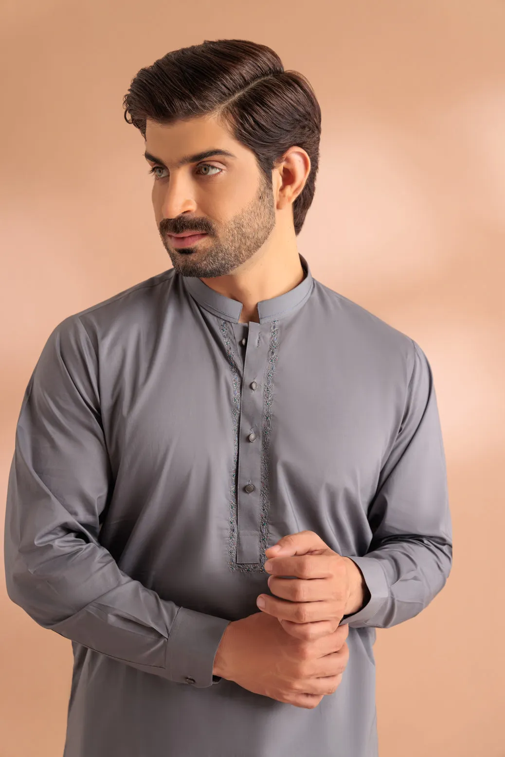 CEMENT-COTTON-KURTA SHALWAR - (KSRS24-023) BIN 60 M9