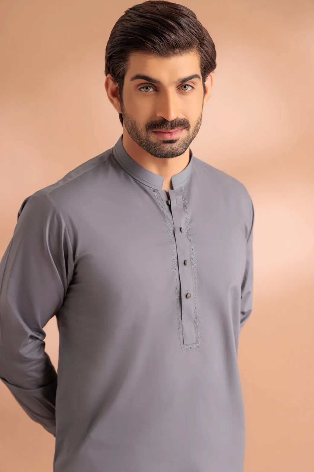 CEMENT-COTTON-KURTA SHALWAR - (KSRS24-023) BIN 60 M9