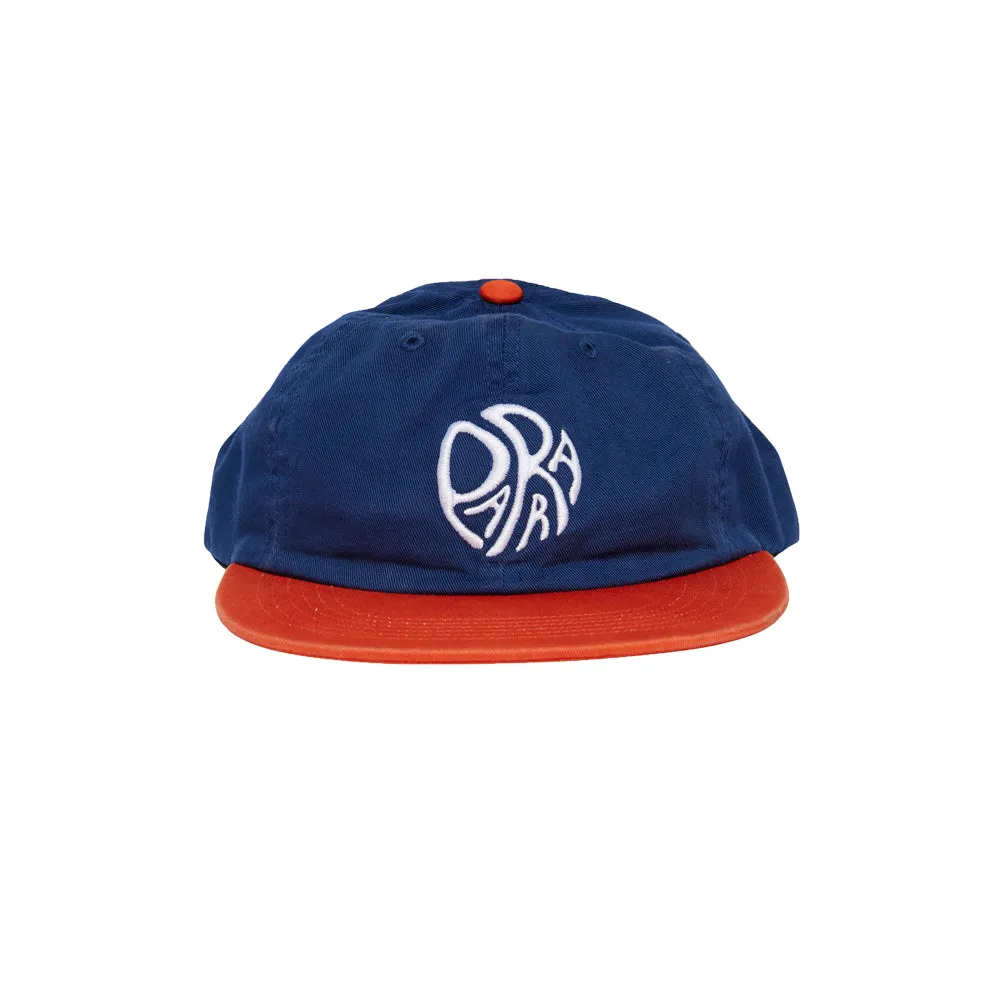 circle tweak logo 6 panel hat (navy/orange)