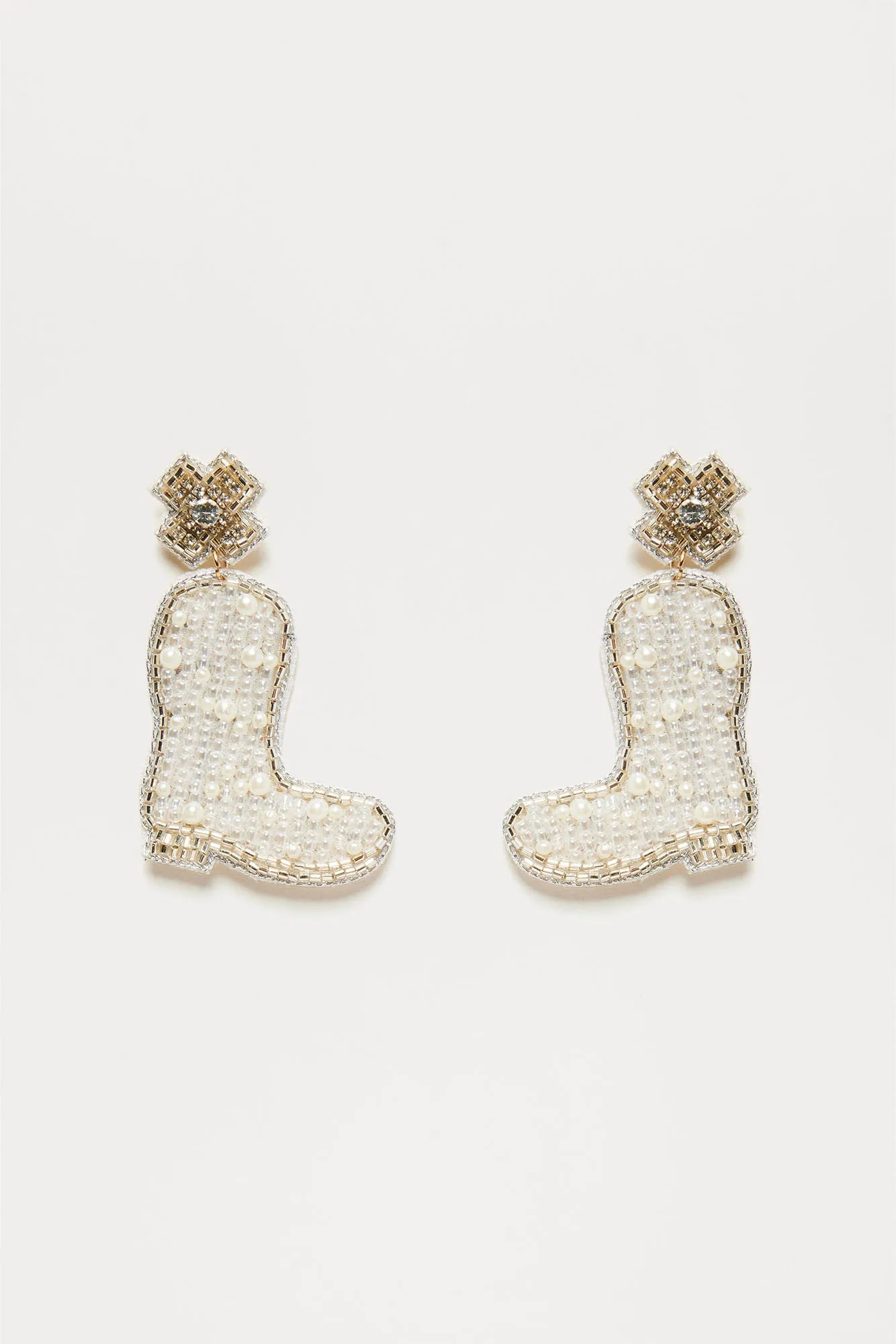 Cool It Cowboy Earrings - White