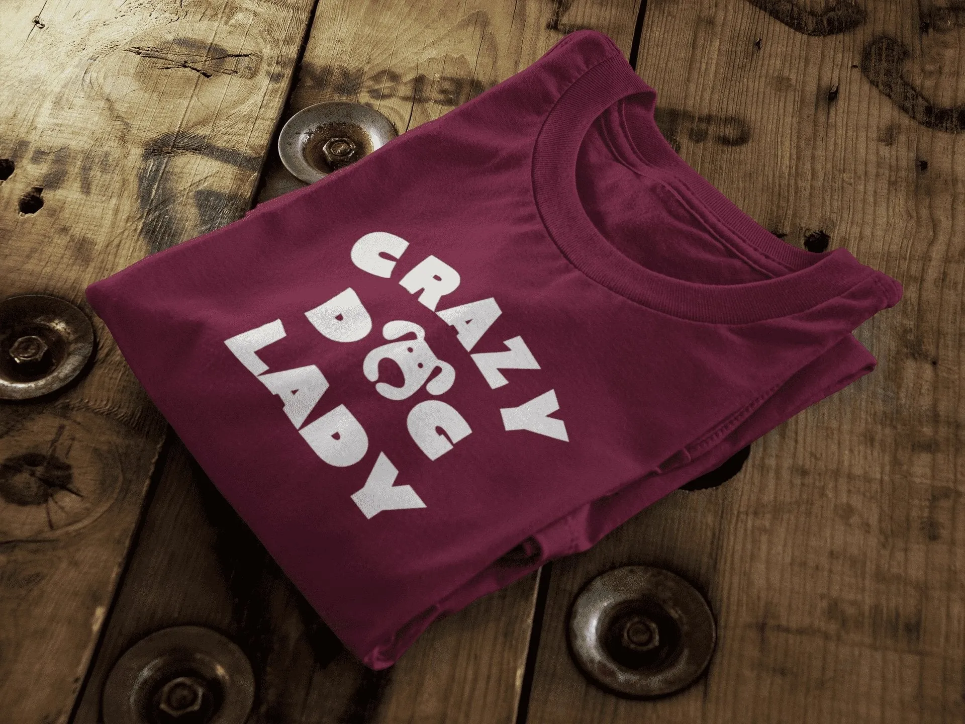 Crazy Dog Lady || Funny Hipster ||  Organic Cotton || Unisex T-Shirt