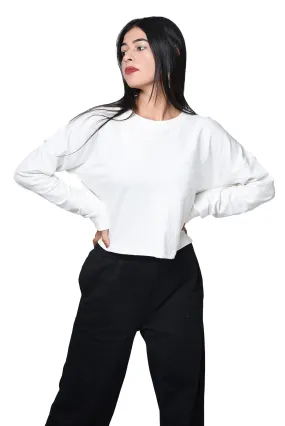 Crop Sweatshirt White