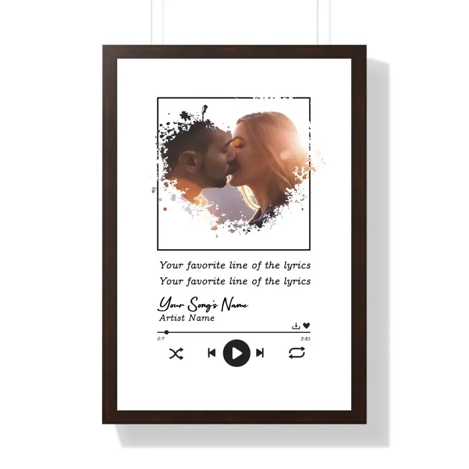 Customized Photo and Lyric Posters | Gift for Him | Gift For Her | Couple Gift