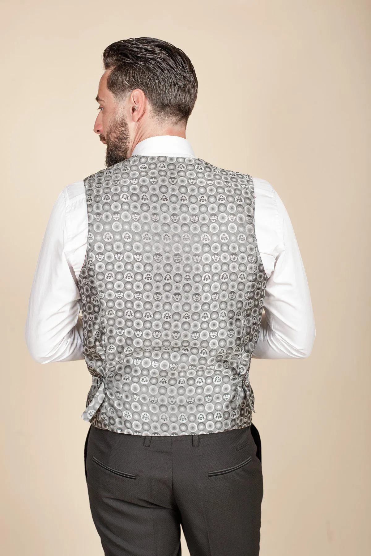 DALTON - Black Diamond Waistcoat