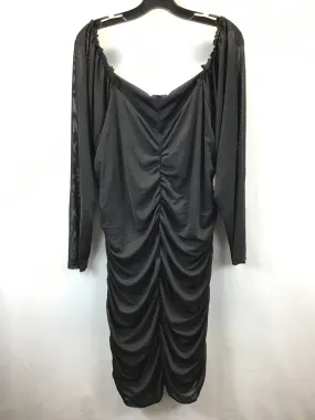 Dress Party Midi By Clothes Mentor In Black, Size: 3x