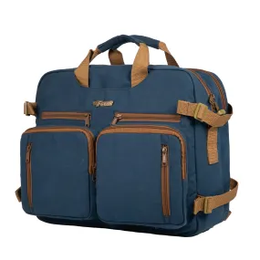 Dyad 20L Navy Canvas 2in1 Messenger Bag cum Backpack