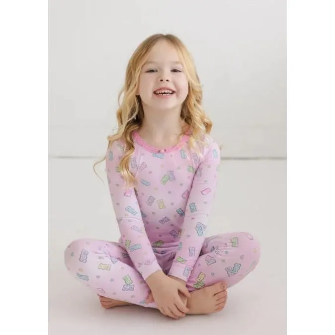 Esme Pink Candy Bear Pajama Set