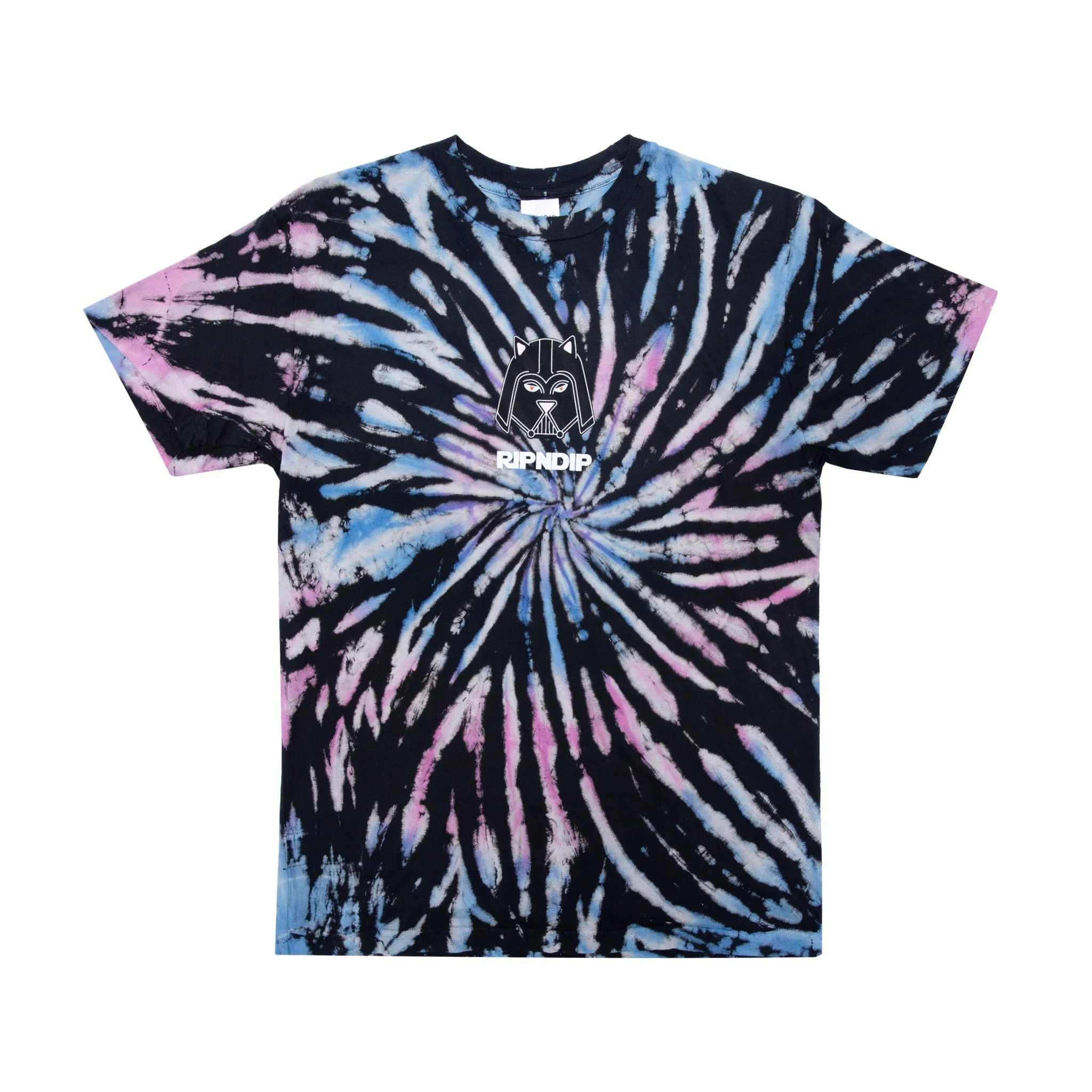 Far Far Away Tee (Black/Pink/Blue Spiral Dye)