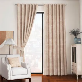 Fiesta Ring Top Curtains - Sand