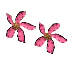 Flower Earrings Pink