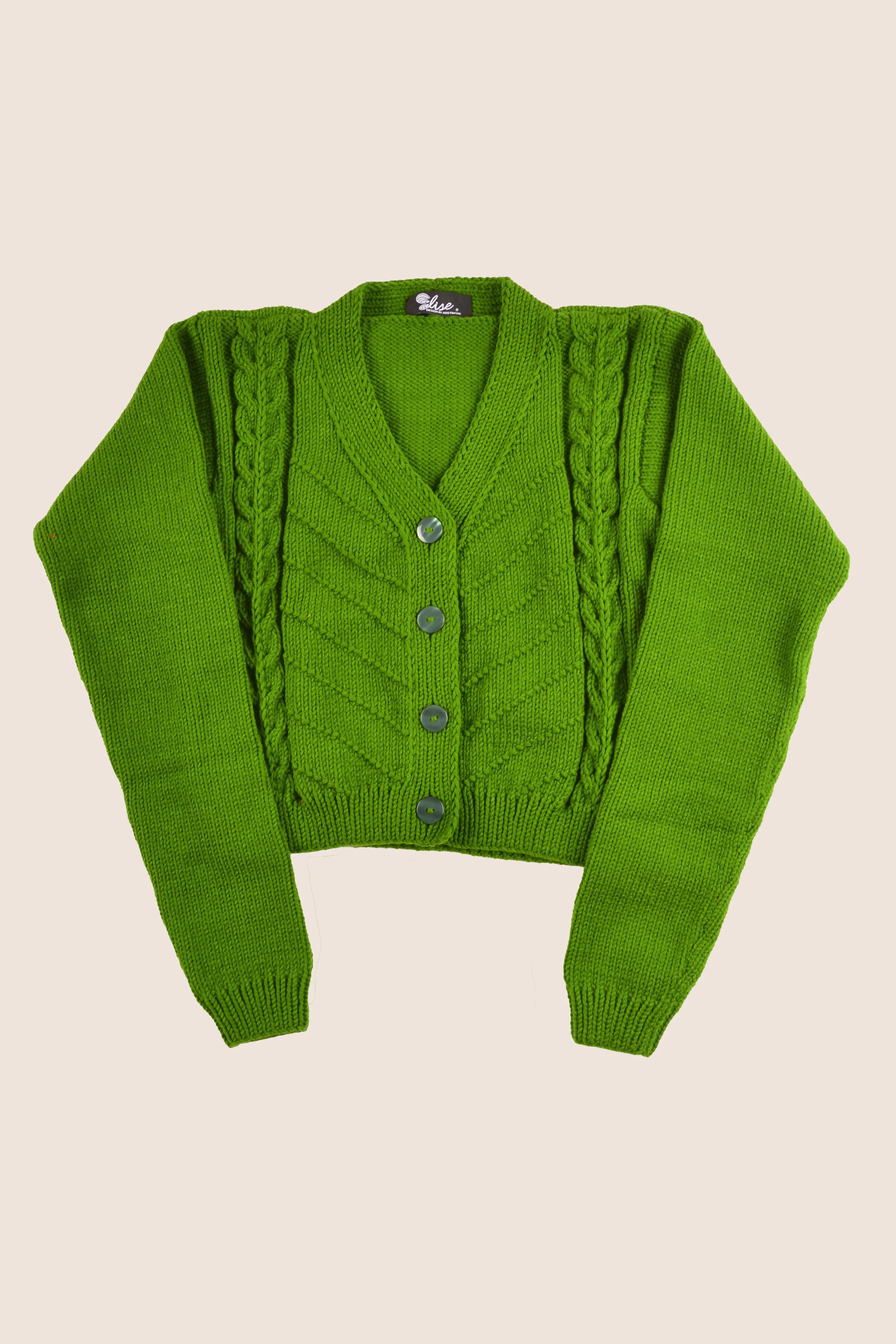 Forest Green V-Neck Cardigan