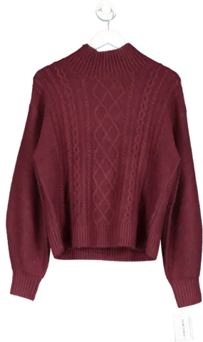 GAP Red Forever Cosy Cable Knit Jumper UK M