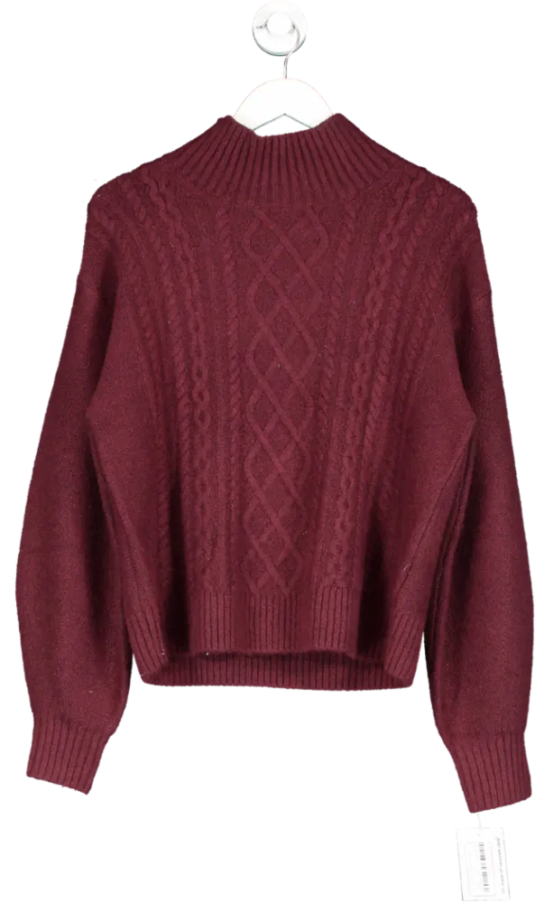 GAP Red Forever Cosy Cable Knit Jumper UK M