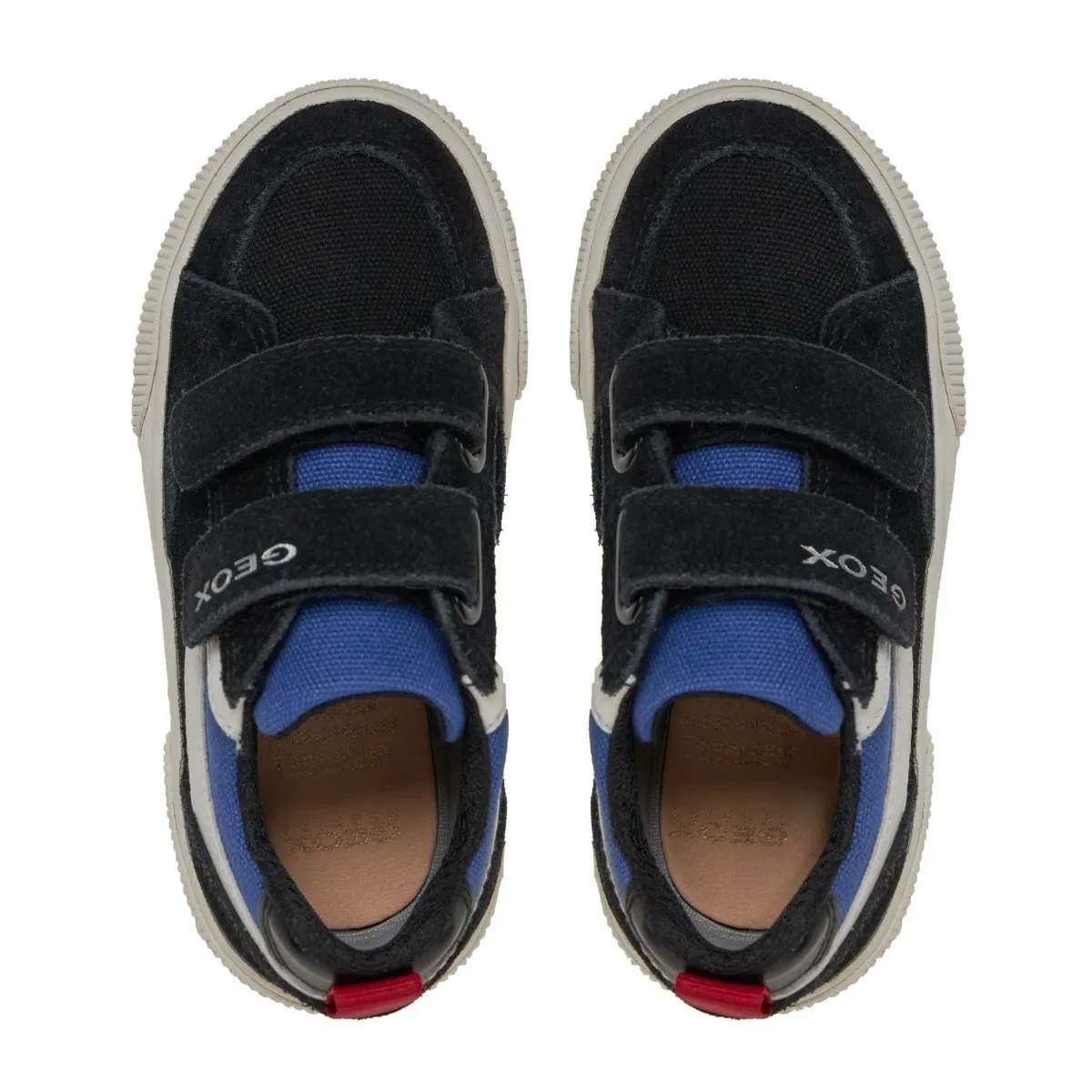 Geox Boy's Alphabeet Black/Blue Canvas (Sizes 28-33)