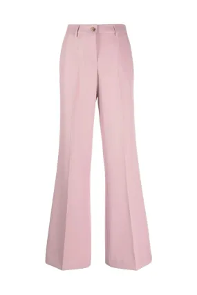 Golden Goose Wool Gabardine Flare Pants - Woodrose