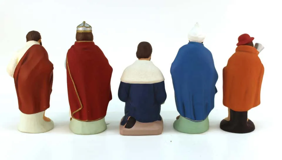 Hakata Wasaki Japanese Ceramic Nativity Scene Figurines