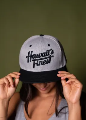 HEATHER GRAY VINTAGE SCRIPT HAT