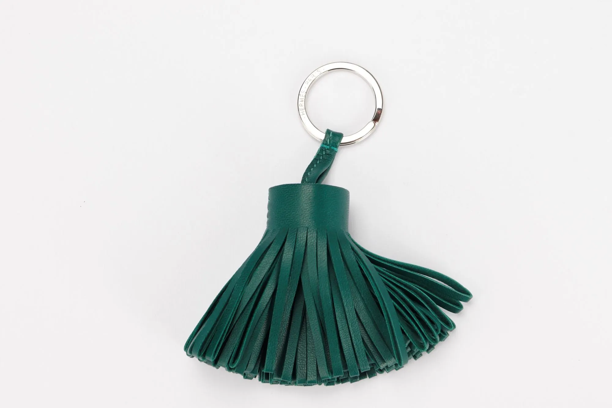 Hermes Carmen Key Chain, Malachite Color