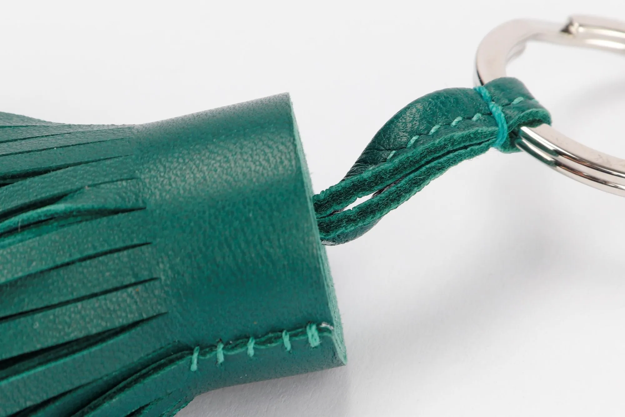 Hermes Carmen Key Chain, Malachite Color