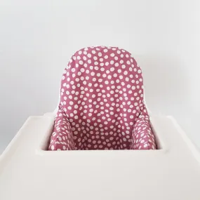 High Chair Cushion Cover - Pink Dots